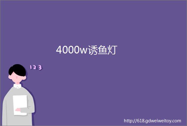 4000w诱鱼灯